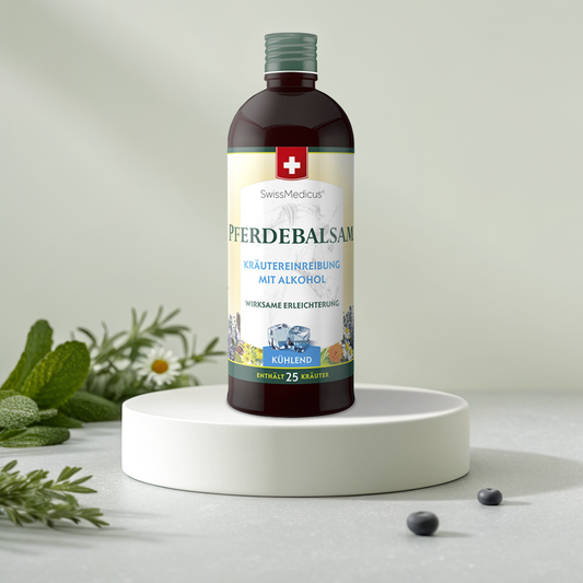 Kräuter-Alkohol-Einreibung kühlend