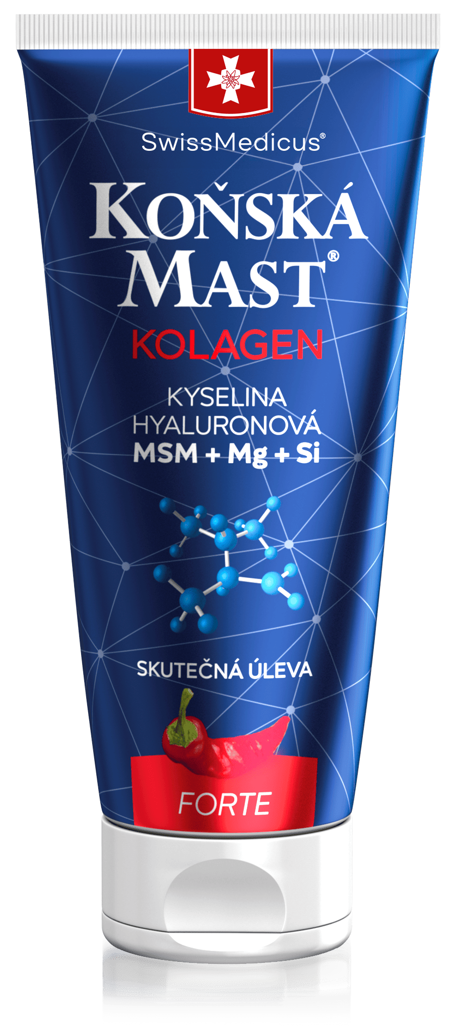 Koňská Mast s mořským kolagenem forte hřejivá 200 ml