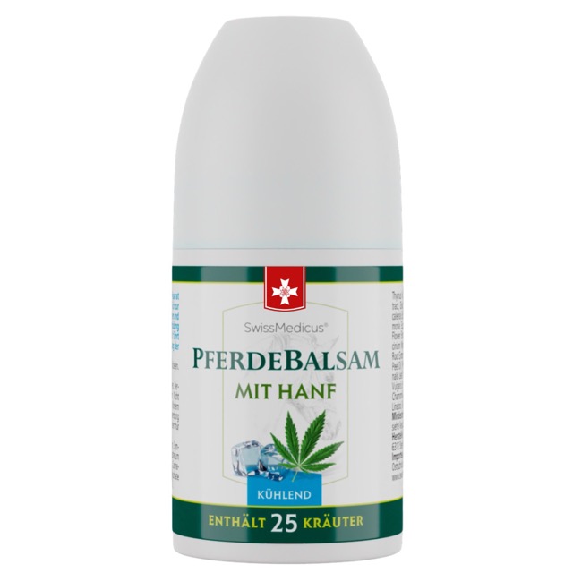 Pferdebalsam with hemp cooling - roll-on 90 ml - activ gel for joints & muscles